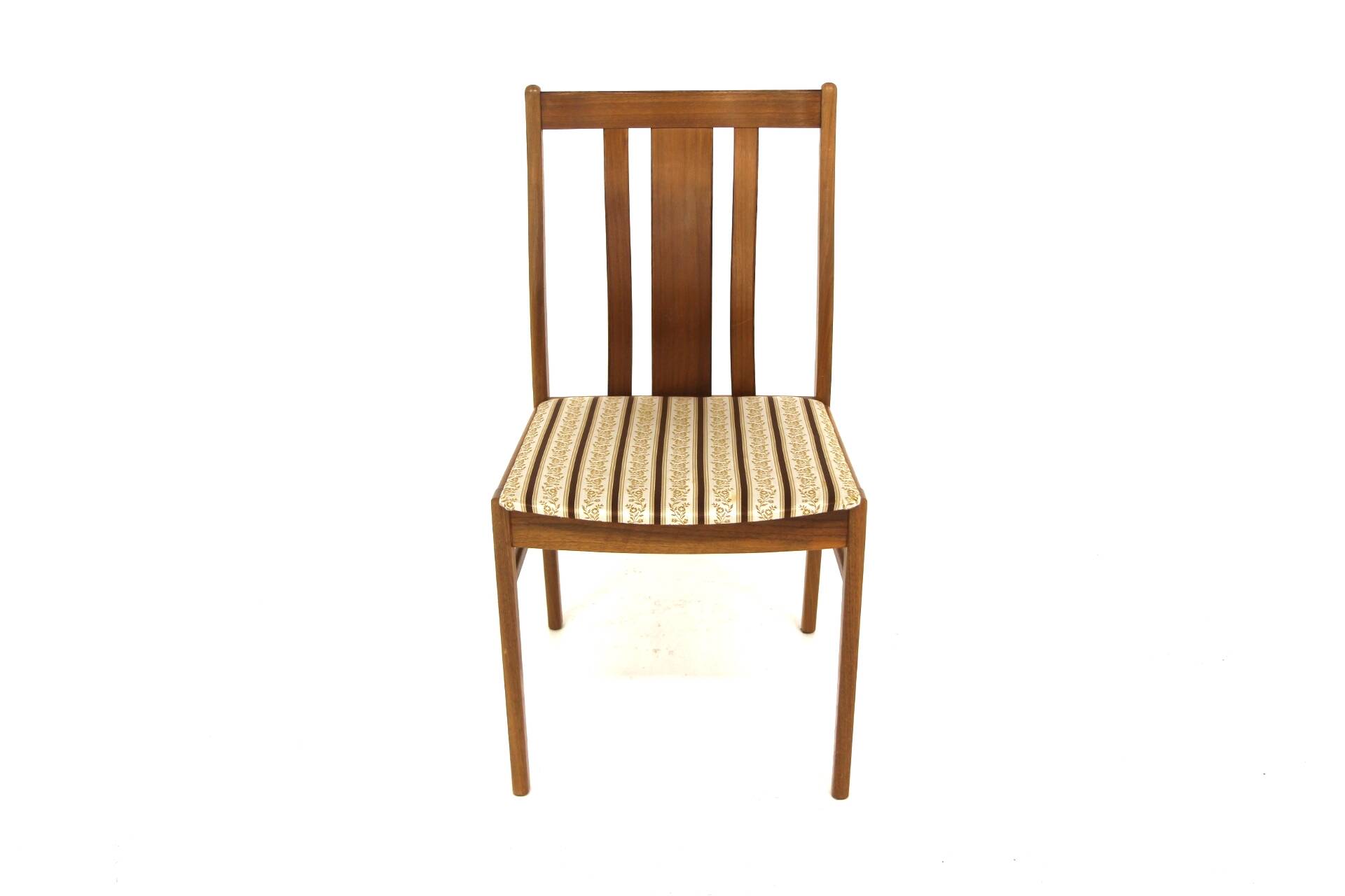 Set of 4 Scandinavian walnut chairs, Sweden, 1950