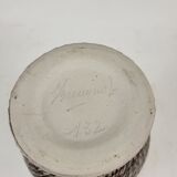 Sandstone vase signed Breugnot Art Deco style