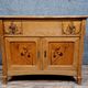 School of Nancy: Art Nouveau period chest of drawers in light wood marquetry and noble woods