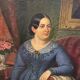 Oil painting on canvas, portrait. Biedermaier artist