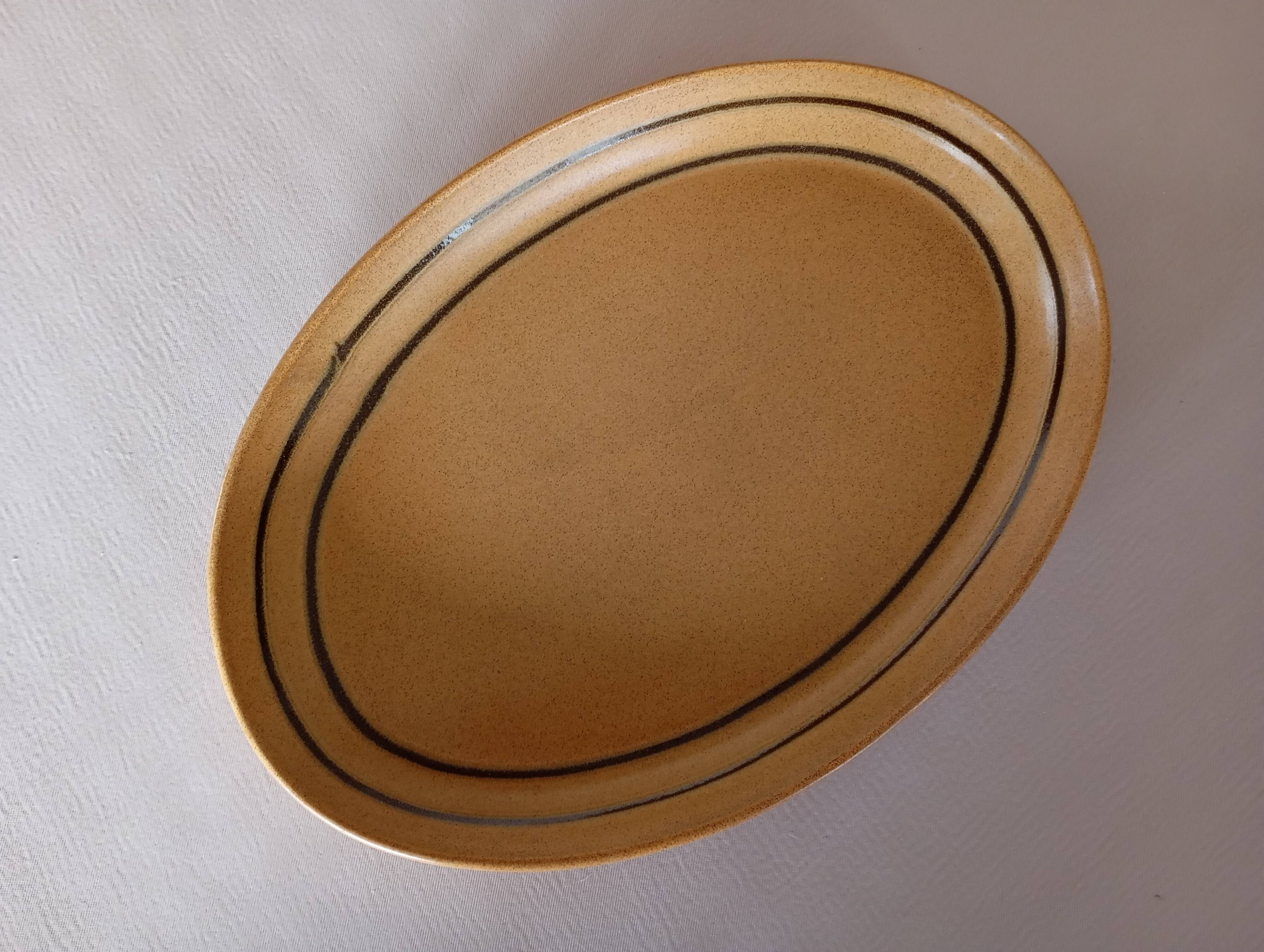 Oval dish Sarreguemines "Chaumière"