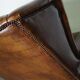 Fauteuil club vintage en cuir de couleur cognac Pays-Bas