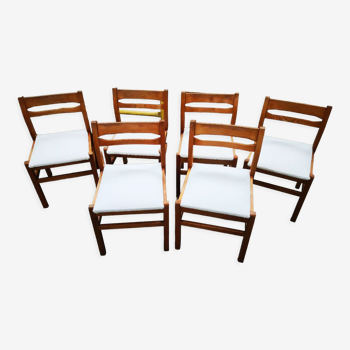 6 chaises mid century