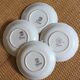 Lot 4 saucers Céranord Saint Amand Trianon