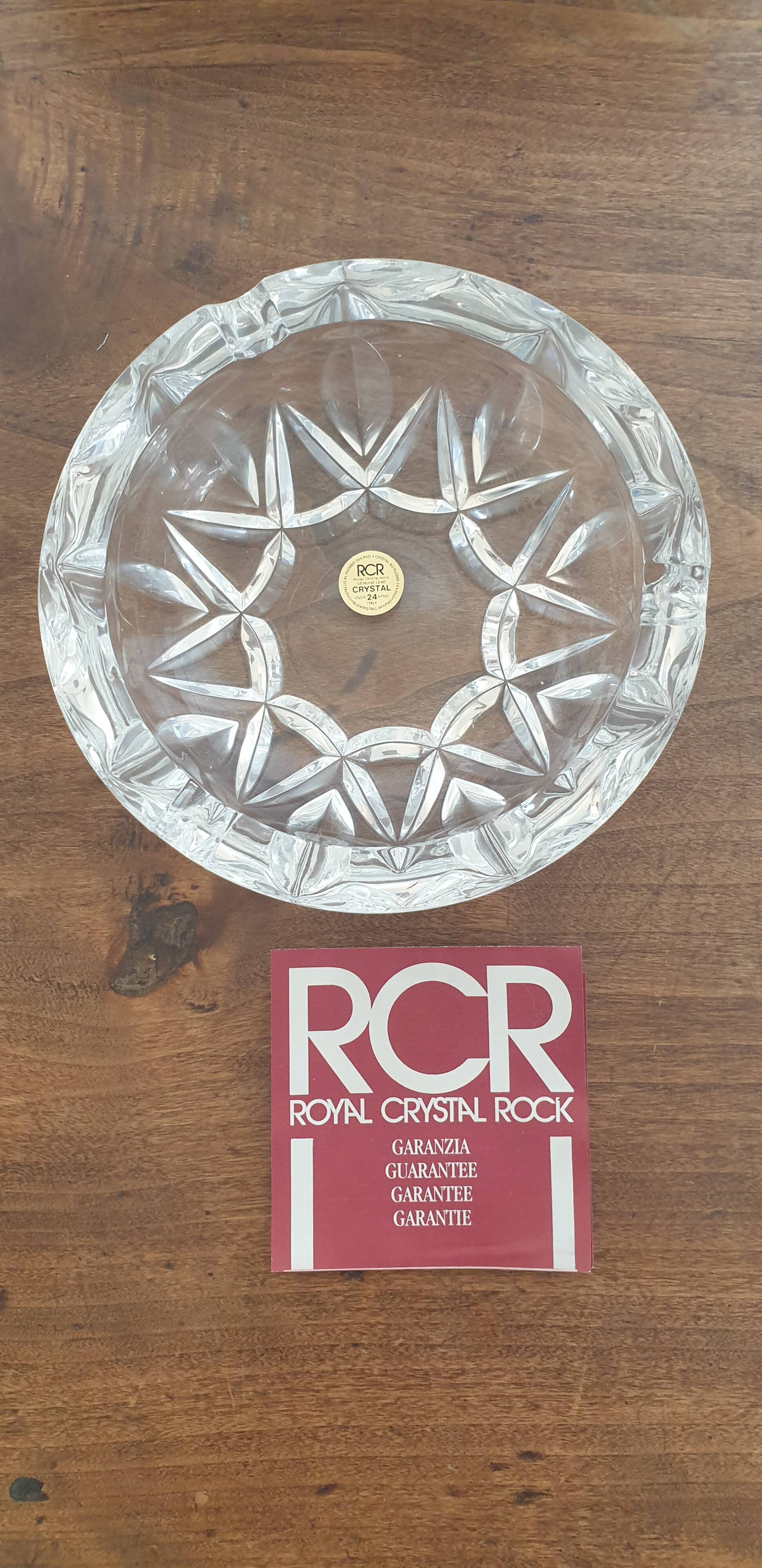 Vintage ashtray in rcr crystal (possibly empty - jewellery)