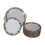 Service à dessert en porcelaine de Limoges