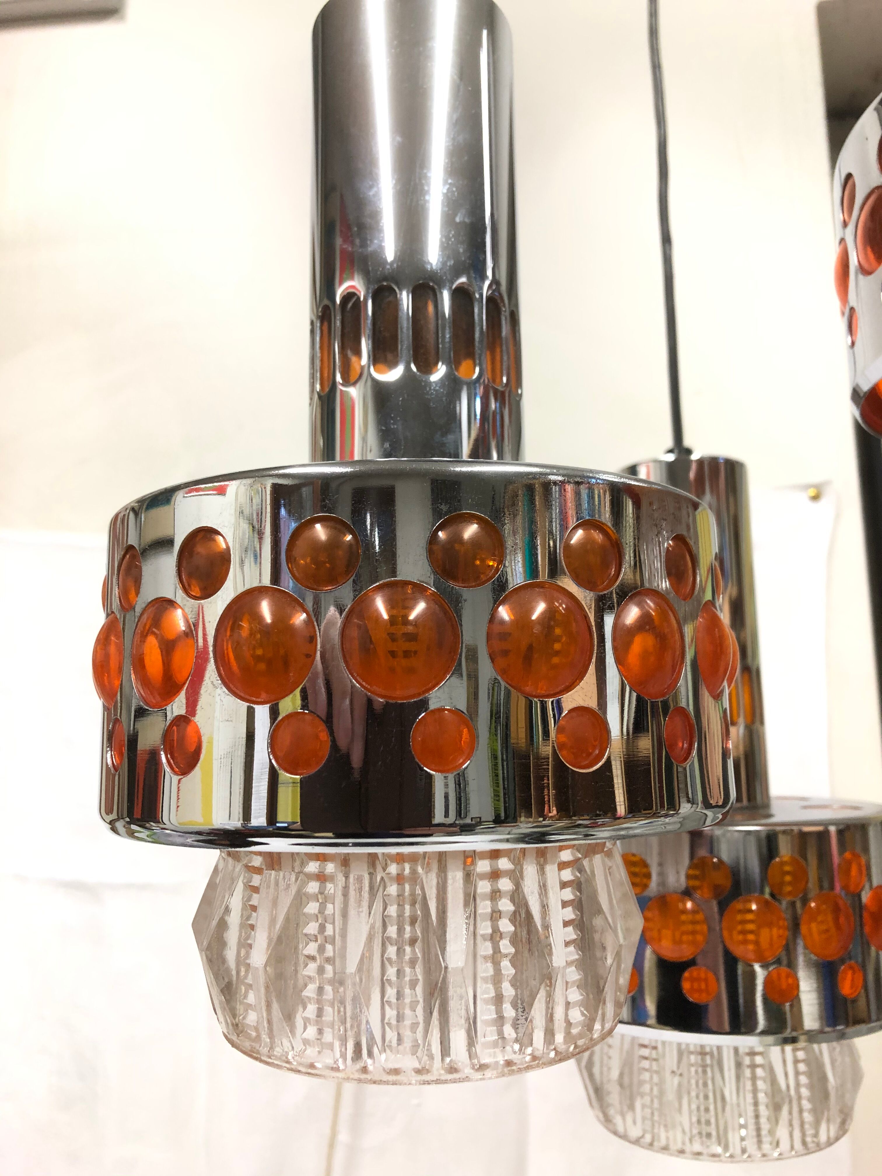 Raak waterfall pendant light from the 60s/70s