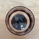 Set of 2 glasses old pink black foot