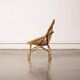 Bonacina style rattan armchair, 1960