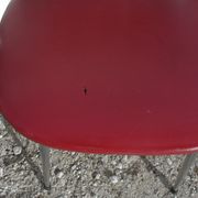 Set of 5 chairs the lag Soudexvinyl 1970 in leatherette Burgundy