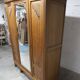 Art Deco oak sculpted wardrobe - Flemish workshop circa 1930
