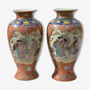 Pair of Japanese vases