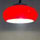 Mid century red pendant by Harvey Guzzini for Meblo, Italy