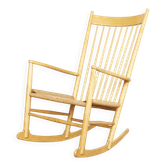 Vintage J16 Rocking Chair by Hans J. Wegner for FDB Møbler, 1960s
