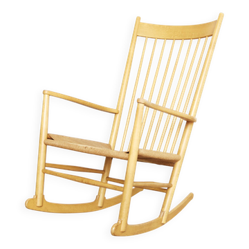 Vintage J16 Rocking Chair by Hans J. Wegner for FDB Møbler, 1960s