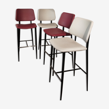 Set of 8 high-end haworth high chairs