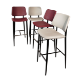 Set of 8 high-end haworth high chairs