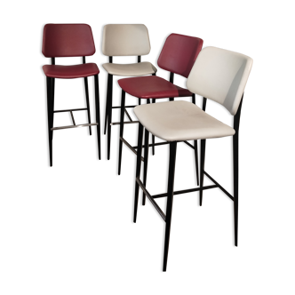 Set of 8 high-end haworth high chairs