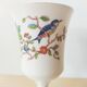Vase porcelaine Aynsley décor oiseau et fleurs