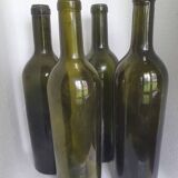 Lot of old wine bottles