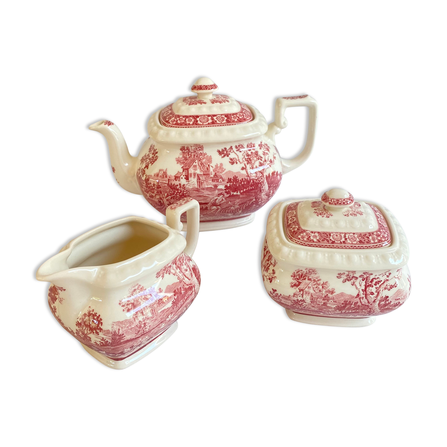 Teapot, milk pot and sugar bowl Villeroy and Boch