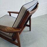 Paire de fauteuils en teck des années 1960, design hollandais