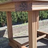 Art Deco table in solid elm