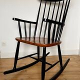 Vintage Scandinavian design rocking chair