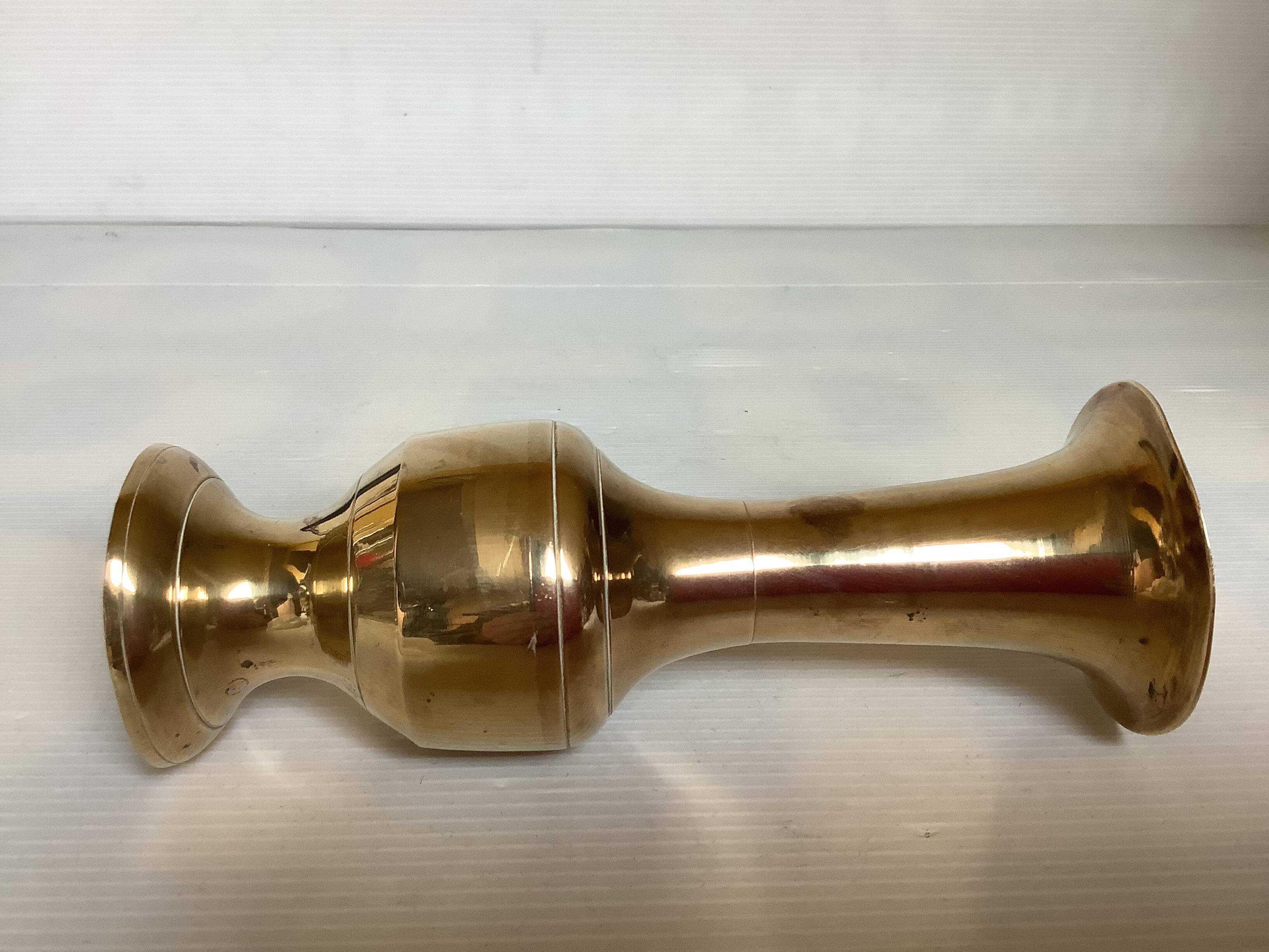 Small brass vase