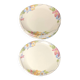 15 multi-colored flower plates