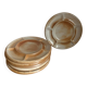 6 stoneware plates