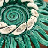 Vintage Vallauris ceramic braided fruit cup