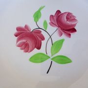 4 assiettes creuses K et G Luneville modèle Rose Mai 2106201