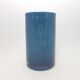 Vase double-layer glass roller vase blue 1980