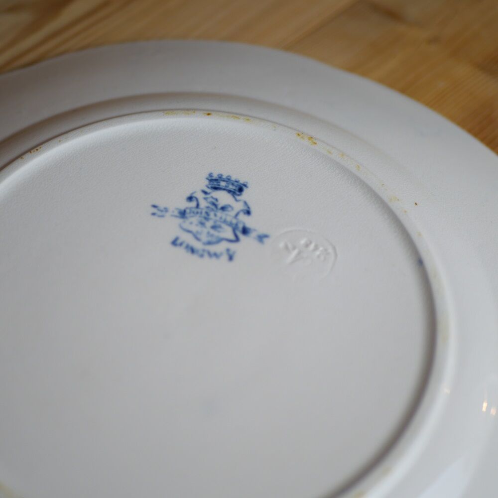 Longwy faience old plate