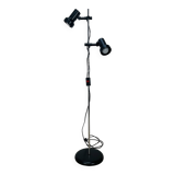 Miwi floor lamp with 2 vintage adjustable spots, black metal