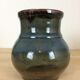 Blue flamed sandstone vase signed