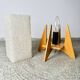 Rocket Desk Lamps In Wood & Glass Crystal By Pokrok Zilina, Poland 1970S