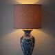Vintage Delft Chinoiserie Table Lamp, Hand-Painted Blue & White, New Shade