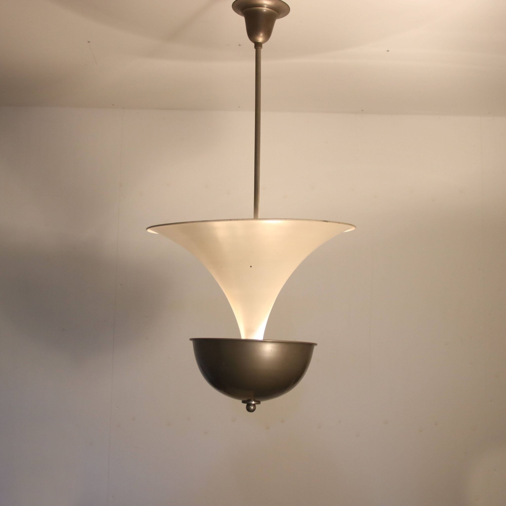 1930s Art deco hanging lamp from the Netherlands