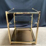 Belgo Chrome sofa end table, 1970s