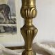 Large antique bronze candle holder 26 cm Louis XV style