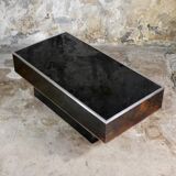 Tortoiseshell plexiglass coffee table, 1970s