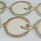 Set of 6 Digoin fish plates