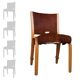 Série de 4 chaises Von Bode édition Steiner cuir de poulain