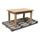 Solid oak farmhouse table – 4 to 6 diners