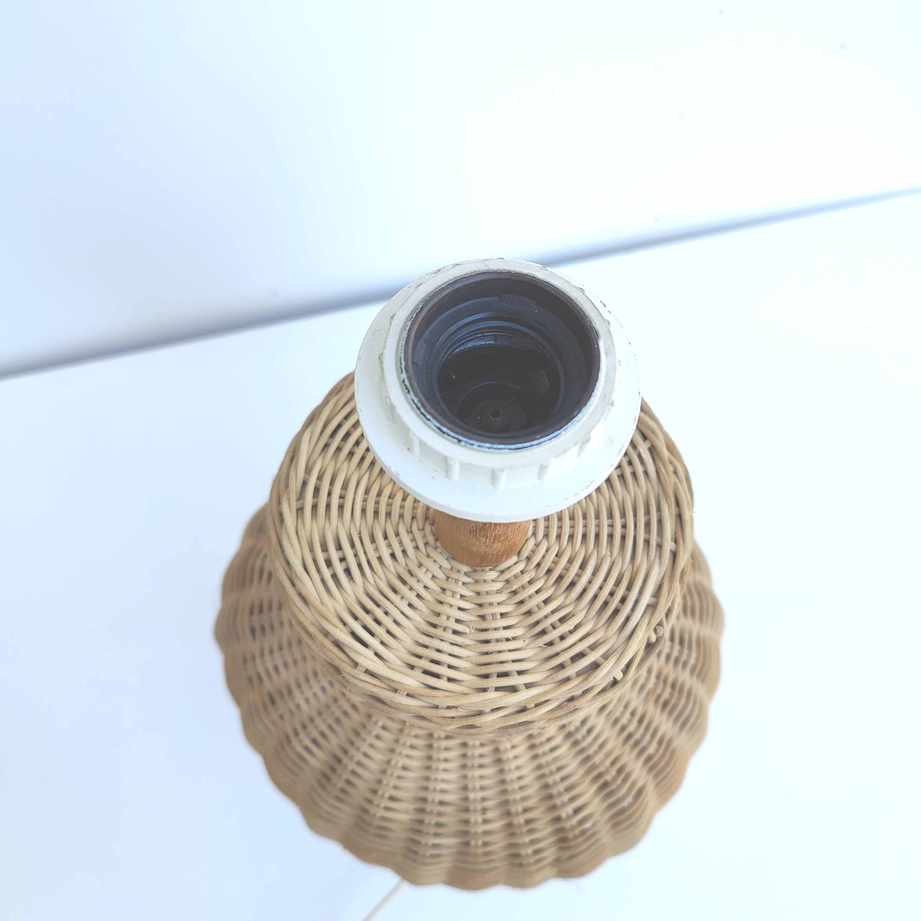 Vintage rattan lamp
