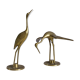 Couple de hérons en laiton