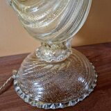 Murano swan-shaped lamp - Blown glass with gold inclusions - 1950