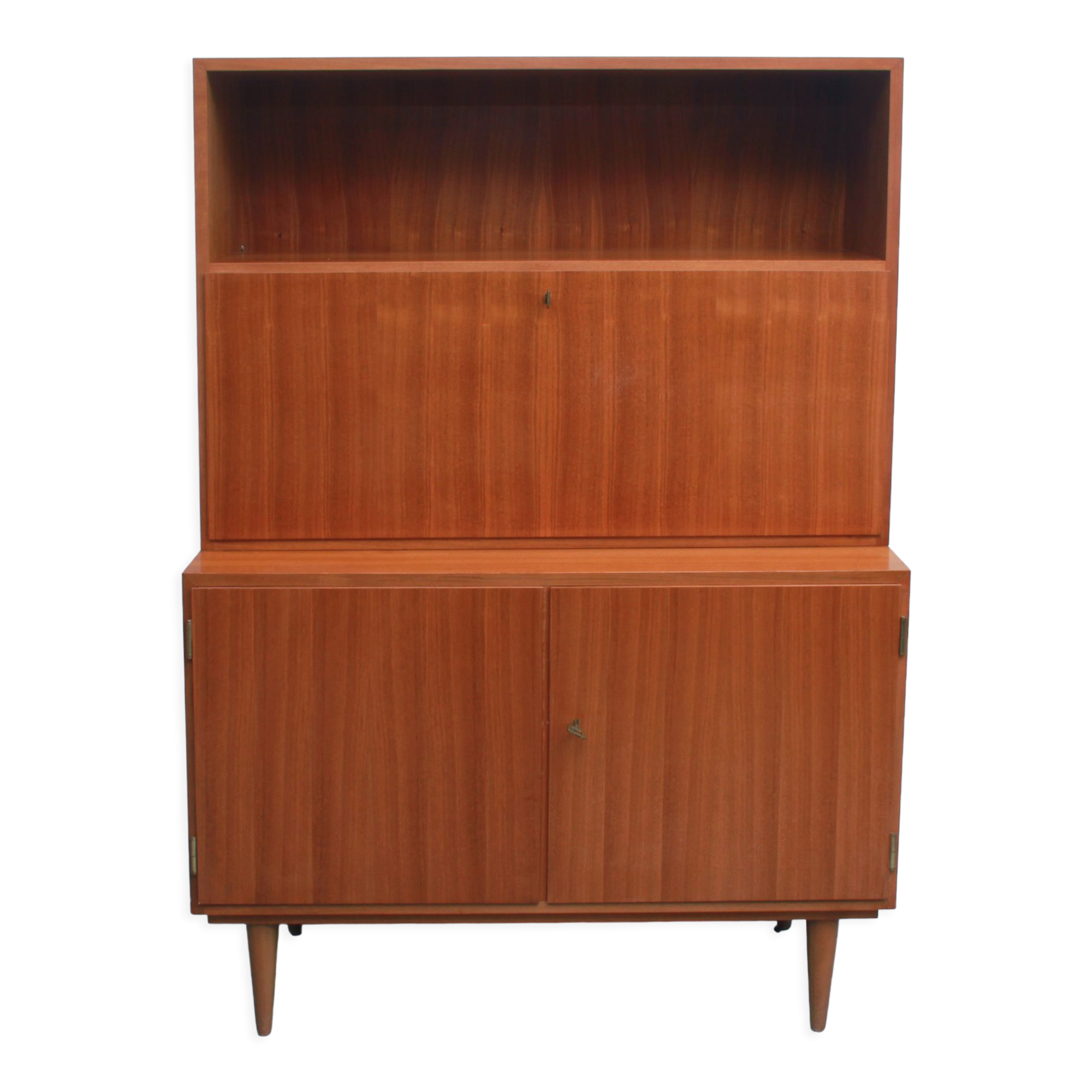 1960s secretary combination in walnut